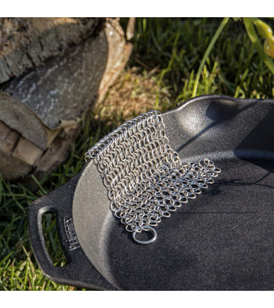 Верижка за почистване на съдове от ковано желязо и чугун Petromax Chain Mail Cleaner for Cast and Wrought Iron